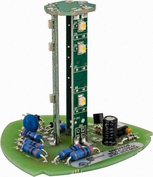 Edwards Signaling - LED Lamp, White, Flashing, Stackable Tower Light Module - 24 VDC, 0.06 Amp, IP54, IP65 Ingress Rating, 3R, 4X NEMA Rated, Panel Mount, Pipe Mount - Eagle Tool & Supply