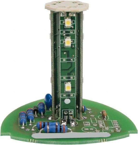 Edwards Signaling - LED Lamp, White, Steady, Stackable Tower Light Module - 24 VDC, 0.06 Amp, IP54, IP65 Ingress Rating, 3R, 4X NEMA Rated, Panel Mount, Pipe Mount - Eagle Tool & Supply