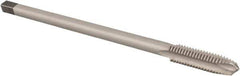 Reiff & Nestor - 3/8-16 UNC 3 Flute H3 Bright Finish High Speed Steel Spiral Point Extension Tap - Plug Chamfer, 6" OAL, 3B Class of Fit - Eagle Tool & Supply