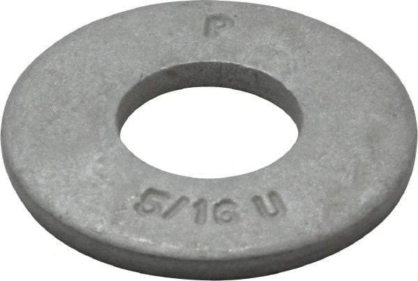 Armor Coat - 5/16" Screw, Grade 8 Alloy Steel USS Flat Washer - 3/8" ID x 7/8" OD, 0.094" Thick - Eagle Tool & Supply