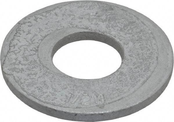 Armor Coat - 1/2" Screw, Grade 8 Alloy Steel USS Flat Washer - 9/16" ID x 1-3/8" OD, 1/8" Thick - Eagle Tool & Supply