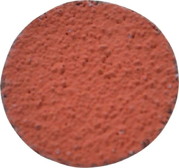 3M - 1" Disc Diam, 60 Grit, Ceramic Quick Change Disc - Type R Attaching System, Coated, Orange, Medium Grade, 30,000 RPM, 777F Series - Eagle Tool & Supply