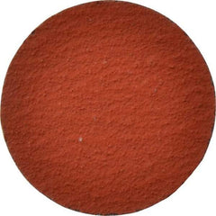 3M - 2" Disc Diam, 80 Grit, Ceramic Quick Change Disc - Type S Attaching System, Coated, Orange, Medium Grade, 25,000 RPM, 777F Series - Eagle Tool & Supply