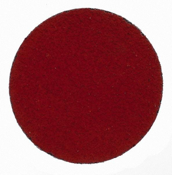 3M - 3" Disc Diam, 50 Grit, Ceramic Quick Change Disc - Type S Attaching System, Coated, Orange, Coarse Grade, 20,000 RPM, 777F Series - Eagle Tool & Supply