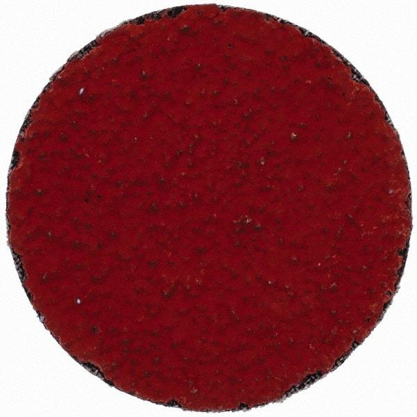 3M - 2" Disc Diam, 36 Grit, Ceramic Quick Change Disc - Type P Attaching System, Coated, Orange, Very Coarse Grade, 25,000 RPM, 777F Series - Eagle Tool & Supply