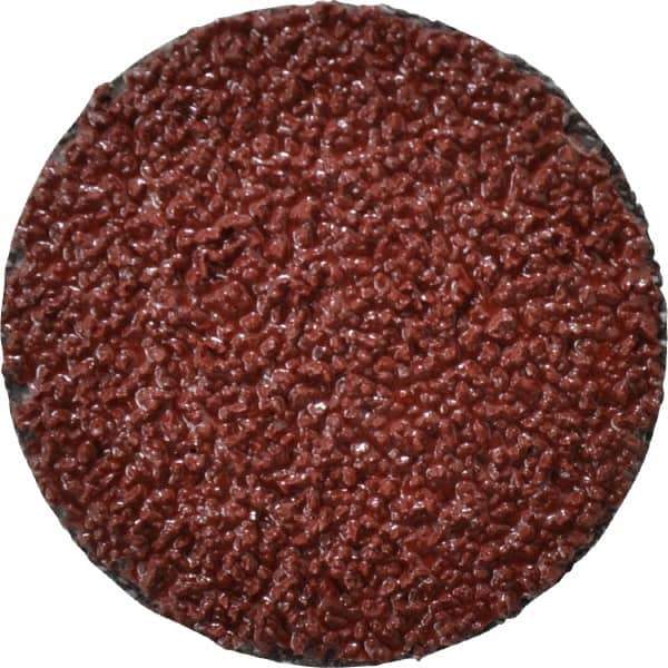 3M - 2" Disc Diam, 24 Grit, Ceramic Quick Change Disc - Type R Attaching System, Coated, Brown, Very Coarse Grade, 25,000 RPM, 963G Series - Eagle Tool & Supply