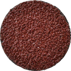 3M - 2" Disc Diam, 24 Grit, Ceramic Quick Change Disc - Type R Attaching System, Coated, Brown, Very Coarse Grade, 25,000 RPM, 963G Series - Eagle Tool & Supply
