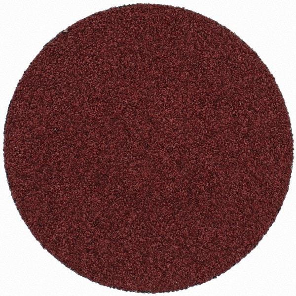 3M - 3" Disc Diam, 50 Grit, Ceramic Quick Change Disc - Type S Attaching System, Coated, Brown, Coarse Grade, 20,000 RPM, 963G Series - Eagle Tool & Supply