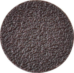 3M - 1" Disc Diam, 80 Grit, Aluminum Oxide Quick Change Disc - Type R Attaching System, Coated, Brown, Medium Grade, 30,000 RPM, 361F Series - Eagle Tool & Supply