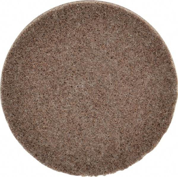 3M - 3" Disc Diam, Aluminum Oxide Quick Change Disc - Type R Attaching System, Nonwoven, Tan, Medium Grade, 15,100 RPM - Eagle Tool & Supply
