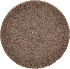 3M - 3" Disc Diam, Aluminum Oxide Quick Change Disc - Type R Attaching System, Nonwoven, Tan, Medium Grade, 15,100 RPM - Eagle Tool & Supply