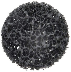 3M - 2" Disc Diam, Silicon Carbide Quick Change Disc - Type R Attaching System, Nonwoven, Black, Very Coarse Grade, 18,000 RPM - Eagle Tool & Supply