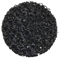3M - 3" Disc Diam, Silicon Carbide Quick Change Disc - Type R Attaching System, Nonwoven, Black, Very Coarse Grade, 15,000 RPM - Eagle Tool & Supply