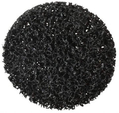 3M - 4" Disc Diam, Silicon Carbide Quick Change Disc - Type R Attaching System, Nonwoven, Black, Very Coarse Grade, 11,000 RPM - Eagle Tool & Supply