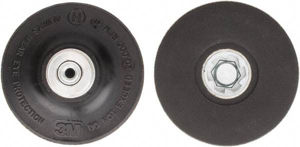 3M - 3" Diam Quick-Change Type P Disc Backing Pad - Hard Density, 20,000 RPM, Roloc TP Compatible - Eagle Tool & Supply