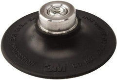 3M - 3" Diam Quick-Change Type P Disc Backing Pad - Medium Density, 18,000 RPM, Roloc TP Compatible - Eagle Tool & Supply