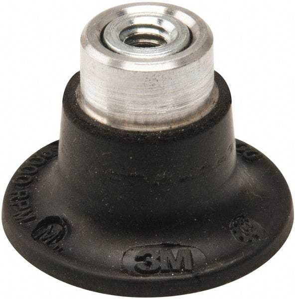 3M - 1-1/2" Diam Quick-Change Type S Disc Backing Pad - Medium Density, 30,000 RPM, Roloc TS Compatible - Eagle Tool & Supply