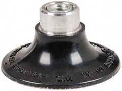 3M - 2" Diam Hard Backing Pad - 1/4-20 Thread & 25000 Max RPM, for Deburring Wheels - Eagle Tool & Supply