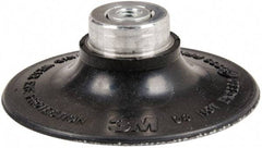 3M - 3" Diam Quick-Change Type S Disc Backing Pad - Medium Density, 18,000 RPM, Roloc TS Compatible - Eagle Tool & Supply