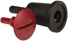 3M - 1/4" Shank Diam Deburring Wheel Backing Pad - Use with Unitized Wheels up to 3" Diam x 1/4 Wide x 3/8" Hole - Eagle Tool & Supply