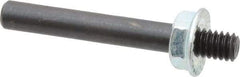 Made in USA - 1/4" Max Diam, Abrasive Disc Mandrel - 1/4-20, 2" Long - Eagle Tool & Supply