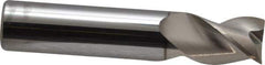 SGS - 1/2", 5/8" LOC, 1/2" Shank Diam, 2-1/2" OAL, 3 Flute, Solid Carbide Square End Mill - Single End, TiB2 Finish, Spiral Flute, 38° Helix, Right Hand Cut, Right Hand Flute, Series 43 - Eagle Tool & Supply
