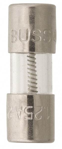 Cooper Bussmann - 125 VAC, 32 VDC, 4 Amp, Time Delay Miniature Glass Fuse - 15mm OAL, 5mm Diam - Eagle Tool & Supply