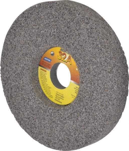 Norton - 7" Diam x 1-1/4" Hole x 1" Thick, H Hardness, 46 Grit Surface Grinding Wheel - Aluminum Oxide, Type 5, Coarse Grade, 3,600 Max RPM, Vitrified Bond, One-Side Recess - Eagle Tool & Supply