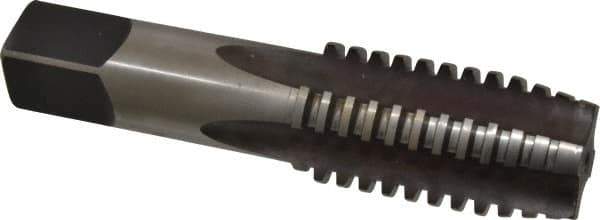 Made in USA - 1-1/2 - 4, Left Hand Thread, 3" Thread Length, Acme Thread Tap - 4 Flutes, Spiral Flute, 6-3/8" Overall Length, 2G Class of Fit, Plug Chamfer - Eagle Tool & Supply