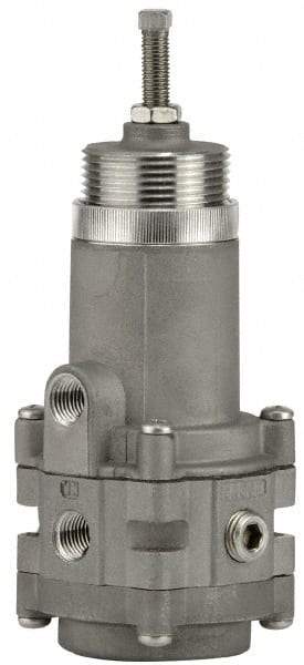 ARO/Ingersoll-Rand - 3/8 NPT Port, 20 CFM, Stainless Steel Diaphragm Operated Regulator - 0 to 60 psi Range, 250 Max psi Supply Pressure, 1/4" Gauge Port Thread, 2-1/2" Wide x 6.89" High - Eagle Tool & Supply