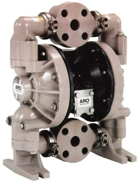 ARO/Ingersoll-Rand - 2" NPT, Nonmetallic, Air Operated Diaphragm Pump - PTFE Diaphragm, Polypropylene Housing - Eagle Tool & Supply