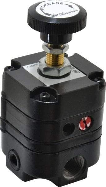 ARO/Ingersoll-Rand - 3/8 NPT Port, 14 CFM, Zinc Precision Constant Bleed Regulator - 2 to 60 psi Range, 150 Max psi Supply Pressure, 1/4" Gauge Port Thread, 2.12" Wide x 4.55" High - Eagle Tool & Supply