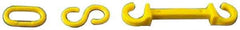 NMC - Barrier C-Hook - Plastic, Yellow - Eagle Tool & Supply