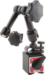 Starrett - 70 Lb Magnetic Force, Fine Adjustment Indicator Positioner & Holder with Base - Articulated Arm, Rectangular Base, 1" Base Height, 1-3/16" Base Length, 1-7/16" Base Width - Eagle Tool & Supply