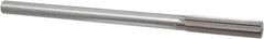 Interstate - 0.509" High Speed Steel 6 Flute Chucking Reamer - Straight Flute, 7/16" Straight Shank, 2" Flute Length, 8" OAL - Eagle Tool & Supply