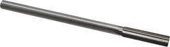 Interstate - 0.519" High Speed Steel 6 Flute Chucking Reamer - Straight Flute, 7/16" Straight Shank, 2" Flute Length, 8" OAL - Eagle Tool & Supply