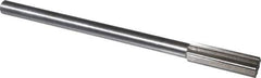 Interstate - 0.599" High Speed Steel 6 Flute Chucking Reamer - Straight Flute, 7/16" Straight Shank, 2" Flute Length, 8" OAL - Eagle Tool & Supply