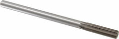 Interstate - 0.615" High Speed Steel 6 Flute Chucking Reamer - Straight Flute, 9/16" Straight Shank, 2-1/4" Flute Length, 9" OAL - Eagle Tool & Supply