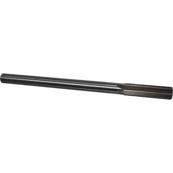 Interstate - 0.621" High Speed Steel 6 Flute Chucking Reamer - Eagle Tool & Supply
