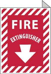 NMC - Fire Extinguisher, Aluminum Fire Sign - 9" Wide x 12" High - Eagle Tool & Supply