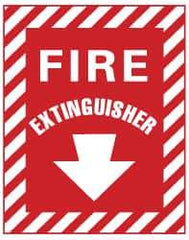 NMC - Fire Extinguisher, Fiberglass Fire Sign - 9" Wide x 12" High - Eagle Tool & Supply