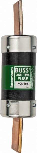 Cooper Bussmann - 125 VDC, 250 VAC, 300 Amp, Fast-Acting General Purpose Fuse - Bolt-on Mount, 8-5/8" OAL, 10 (RMS Symmetrical) kA Rating, 2-1/16" Diam - Eagle Tool & Supply