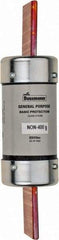 Cooper Bussmann - 125 VDC, 250 VAC, 400 Amp, Fast-Acting General Purpose Fuse - Bolt-on Mount, 8-5/8" OAL, 10 (RMS Symmetrical) kA Rating, 2-1/16" Diam - Eagle Tool & Supply