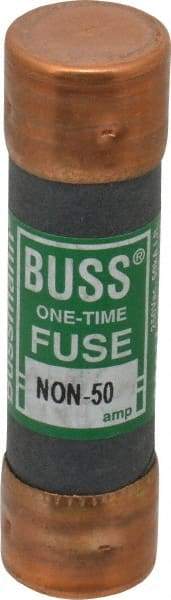 Cooper Bussmann - 125 VDC, 250 VAC, 50 Amp, Fast-Acting General Purpose Fuse - Fuse Holder Mount, 76.2mm OAL, 50 at AC/DC kA Rating, 13/16" Diam - Eagle Tool & Supply