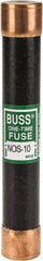 Cooper Bussmann - 600 VAC, 10 Amp, Fast-Acting General Purpose Fuse - Fuse Holder Mount, 127mm OAL, 50 at AC/DC kA Rating, 13/16" Diam - Eagle Tool & Supply