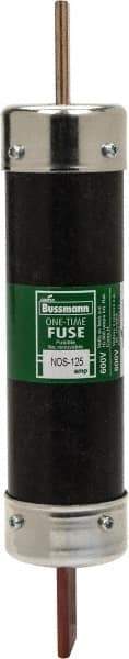 Cooper Bussmann - 600 VAC, 125 Amp, Fast-Acting General Purpose Fuse - Bolt-on Mount, 9-5/8" OAL, 10 (RMS Symmetrical) kA Rating, 1-13/16" Diam - Eagle Tool & Supply