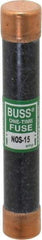 Cooper Bussmann - 600 VAC, 15 Amp, Fast-Acting General Purpose Fuse - Fuse Holder Mount, 127mm OAL, 50 at AC/DC kA Rating, 13/16" Diam - Eagle Tool & Supply