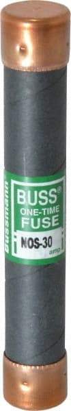 Cooper Bussmann - 600 VAC, 30 Amp, Fast-Acting General Purpose Fuse - Fuse Holder Mount, 127mm OAL, 50 at AC/DC kA Rating, 13/16" Diam - Eagle Tool & Supply