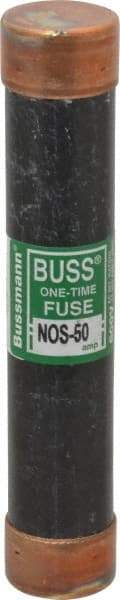 Cooper Bussmann - 600 VAC, 50 Amp, Fast-Acting General Purpose Fuse - Fuse Holder Mount, 5-1/2" OAL, 50 at AC/DC kA Rating, 1-1/16" Diam - Eagle Tool & Supply