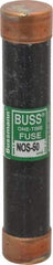 Cooper Bussmann - 600 VAC, 50 Amp, Fast-Acting General Purpose Fuse - Fuse Holder Mount, 5-1/2" OAL, 50 at AC/DC kA Rating, 1-1/16" Diam - Eagle Tool & Supply